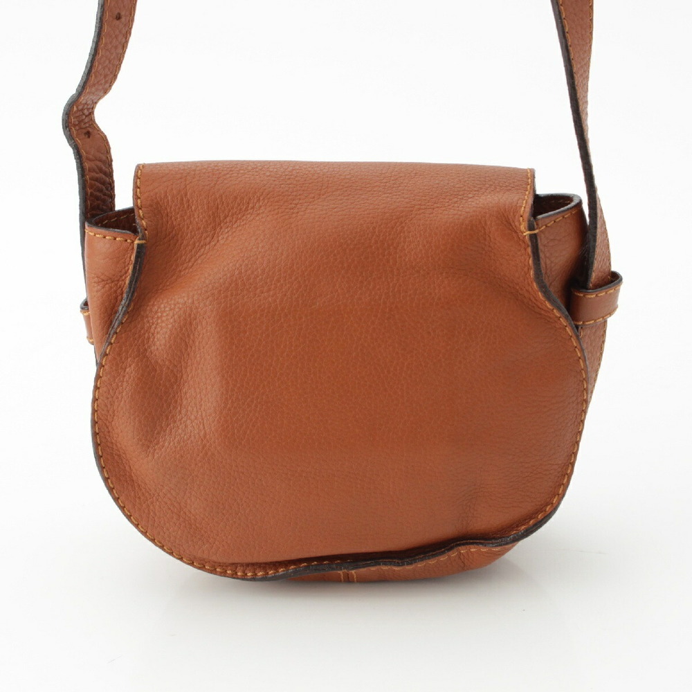 Chloe Grained Saddle Small Bag Brown Marcie - Picture 4 of 10